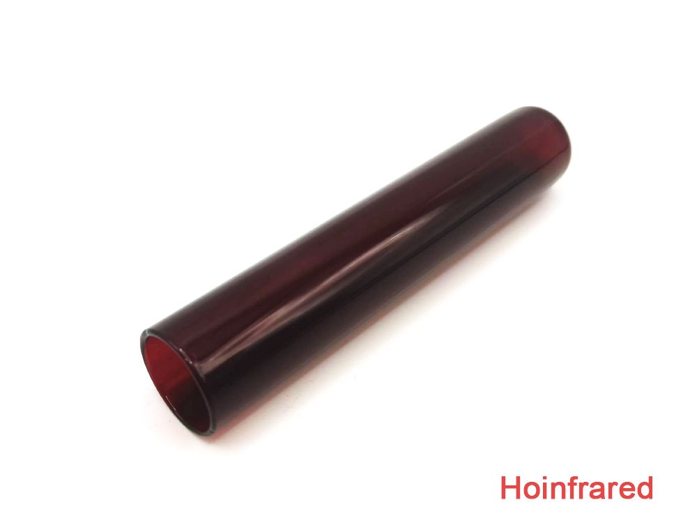 One-end-closed 10cm 20mm Ruby Quartz gla